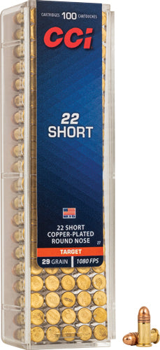 CCI .22 Short 27 Short HV Copper-Plated Round Nose 29 Grain