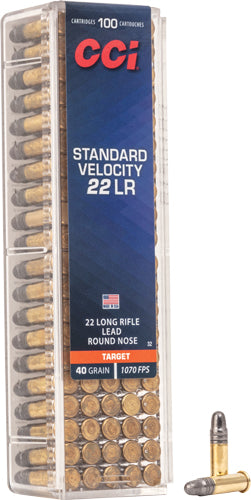 CCI .22 Long Rifle 32 Standard Velocity Lead Round Nose LRN 40 Grain