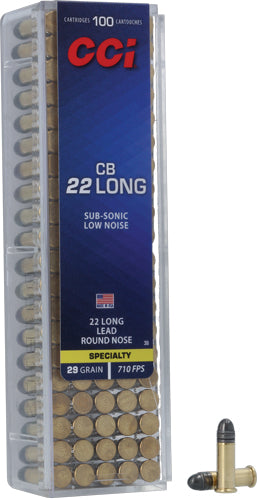 CCI .22 Long Lead Round Nose LRN 29 Grain