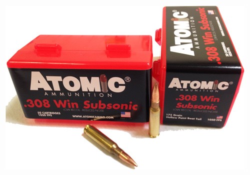 Atomic .308 Win / 7.62x51mm 430 SubSonic  175 Grain