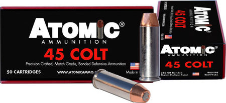 Atomic .45 Long Colt 444 Precision Craft Bonded Match Hollow Point 250 Grain