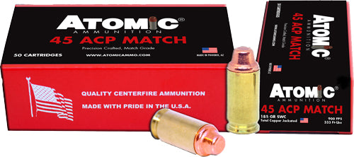 Atomic .45 ACP/Auto 448 Match Precision Craft  185 Grain