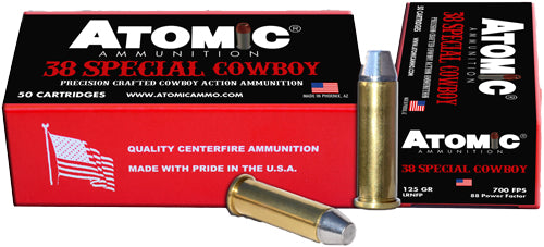 Atomic .38 Special A00451 Cowboy Action Precision Craft Lead Round Nose Flat Point 125 Grain