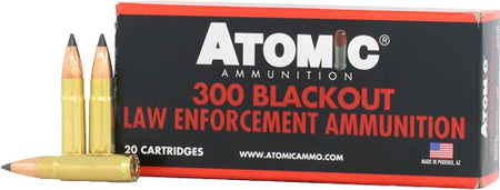 Atomic .300 AAC Blackout 475 Tactical LE Nosler Varmageddon Polymer Tip PT 110 Grain