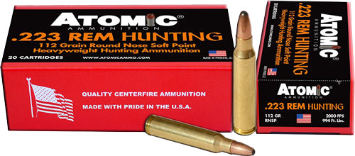 Atomic .223 Remington 483 Hunting Jacketed Soft Point JSP 112 Grain