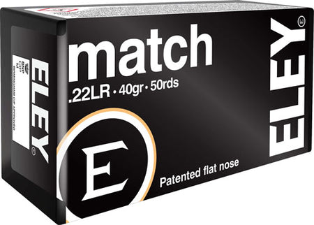 Eley .22 Long Rifle 1100 Match Flat Nose 40 Grain