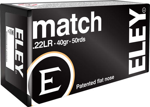 Eley .22 Long Rifle 1100 Match Flat Nose 40 Grain