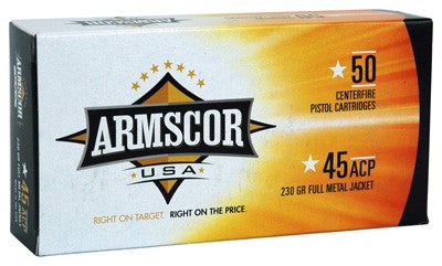 Armscor .45 ACP/Auto FAC4512N Competition Full Metal Jacket FMJ 230 Grain