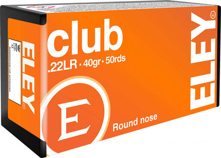 Eley .22 Long Rifle 2100 Club Round Nose RN 40 Grain