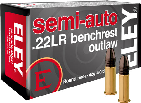 Eley .22 Long Rifle 2320 Semi-auto benchrest outlaw Round Nose RN 42 Grain