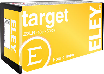 Eley .22 Long Rifle 3190 Target Round Nose RN 40 Grain