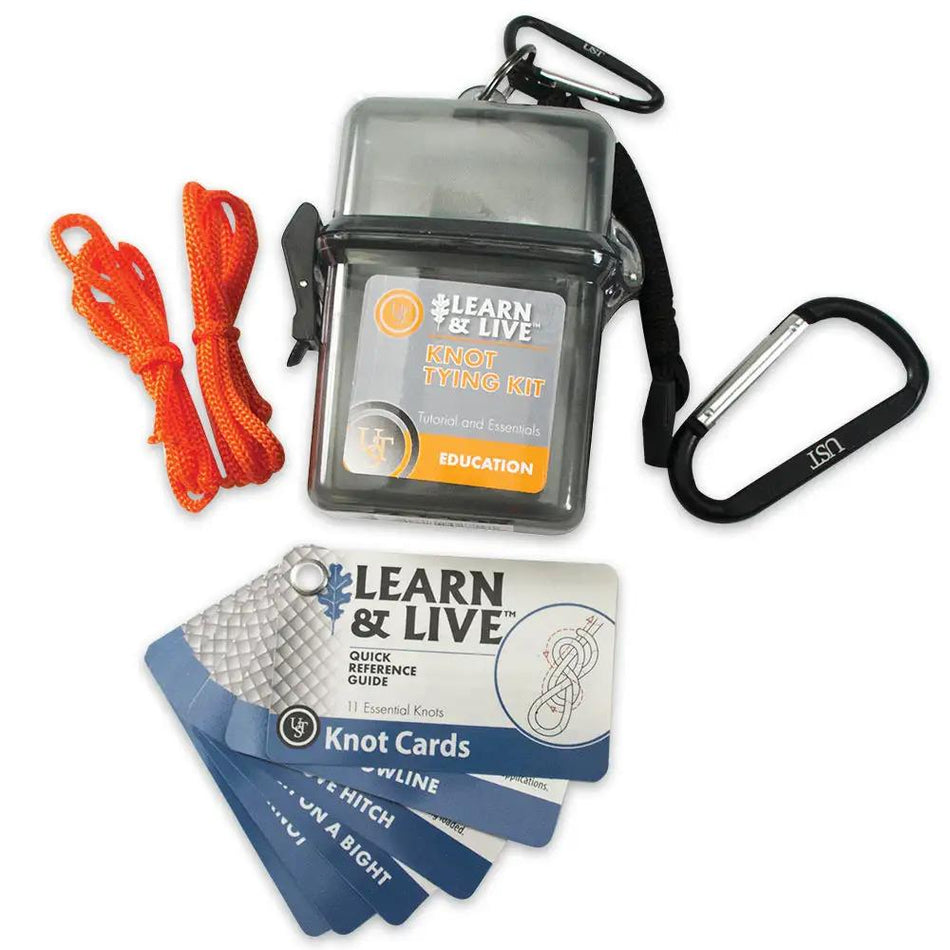 Learn & Live Knot Tying Survival Kit - Watertight Case Included