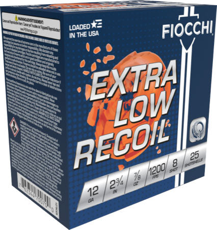 Fiocchi 12 Gauge 1278OZ8  2.75" 7/8oz 8 Shot