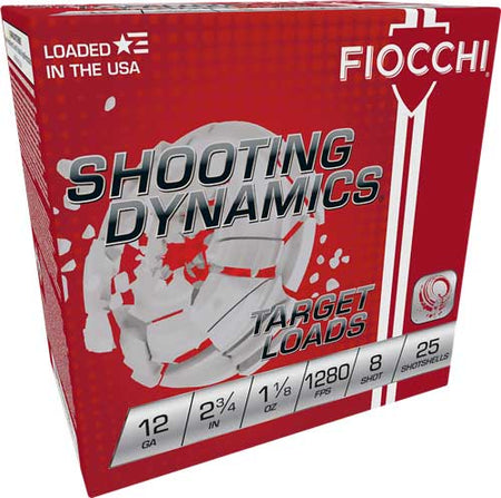 Fiocchi 12 Gauge 12SDHV8 762344865393 762344865393 2.75" 1-1/8oz 8 Shot