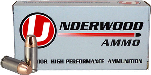 Underwood Ammo 9mm Luger/Parabellum 136 Flat Nose +P Full Metal Jacket FMJ 124 Grain