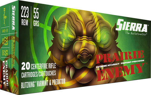 Sierra .223 Remington A145509 Prairie Enemy Sierra BlitzKing 55 Grain