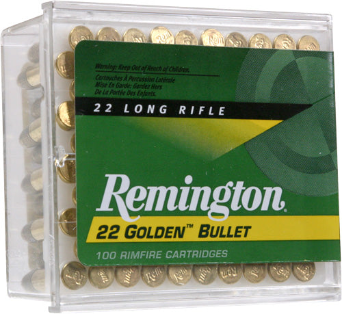 Remington .22 Long Rifle 21276 High Velocity Golden Bullet Plated Lead Round Nose 40 Grain