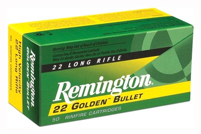 Remington .22 Long Rifle R21006 22 Golden Bullet Brass Plated Hollow Point 40 Grain