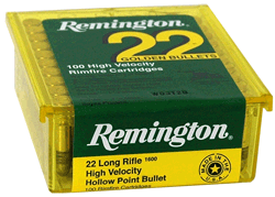 Remington .22 Long Rifle 21278 Golden Bullet Plated Hollow Point 36 Grain
