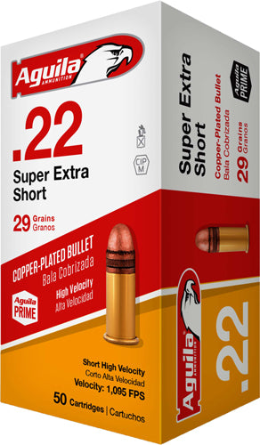 Aguila .22 Short 1B220110 Short Calibre High Velocity Soft Point 29 Grain