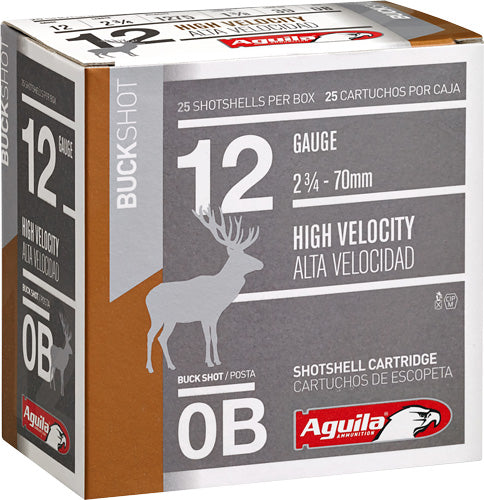 Aguila 12 Gauge 1C1200BA Buckshot High Velocity 2.75" 1-3/8oz 0 Buck Shot