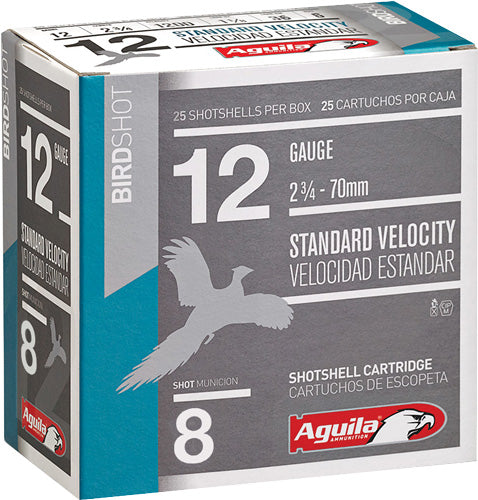 Aguila 12 Gauge Shotgun Shells Field Standard Velocity #8 1-1/8 oz 2.75 in