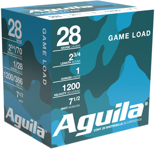 Aguila 28 Gauge 1CHB2837 Birdshot Standard Velocity 2.75" 1oz 7.5 Shot