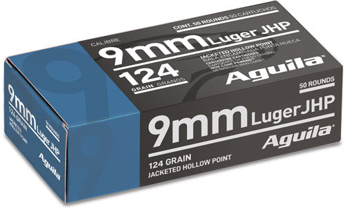 Aguila 9mm Luger/Parabellum 1E092125 Personal Defense Jacketed Hollow Point JHP 124 Grain