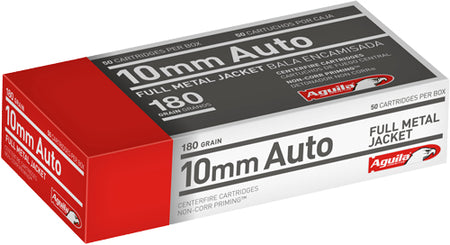Aguila 10mm Auto 1E102110 Target & Range Full Metal Jacket FMJ 180 Grain