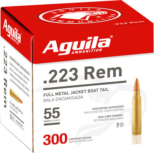 Aguila .223 Remington 1E223108 Target & Range Full Metal Jacket FMJ 55 Grain