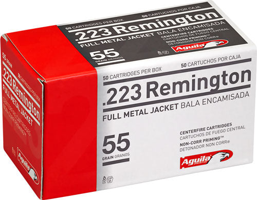 Aguila .223 Remington 1E223110 Target & Range Full Metal Jacket FMJ 55 Grain