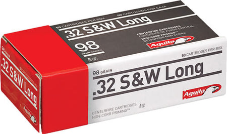 Aguila .32 S&W Long 1E322340 Target & Range Solid Point Lead Round Nose LRN 98 Grain
