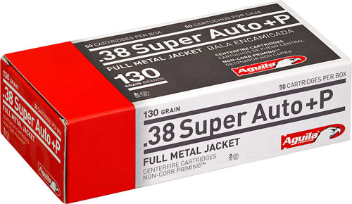 Aguila .38 Super 1E382112 Target & Range Full Metal Jacket FMJ 130 Grain
