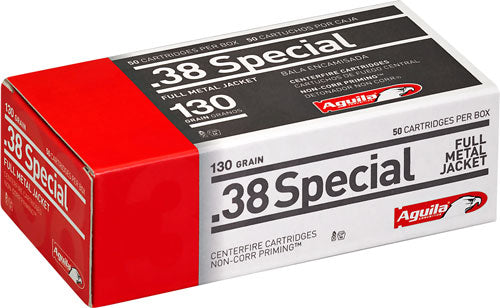 Aguila .38 Special 1E382521 Target & Range Full Metal Jacket FMJ 130 Grain