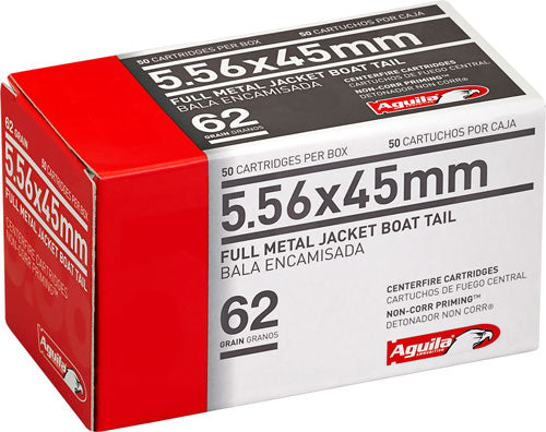 Aguila 5.56x45mm NATO 1E556110 Target & Range Full Metal Jacket Boat Tail FMJBT 62 Grain