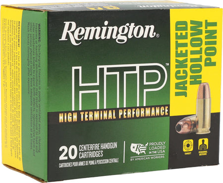 Remington .40 S&W 22308 HTP Jacketed Hollow Point JHP 180 Grain