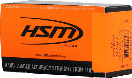 HSM .223 Remington 22315 Varmint Hornady V-Max 55 Grain