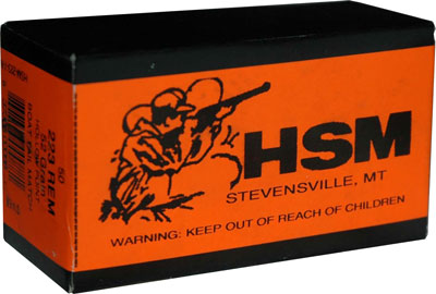 HSM .223 Remington HSM2237N Match Jacketed Hollow Point JHP 52 Grain