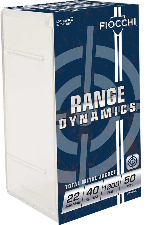 Fiocchi .22 WMR 22FWMC Field Dynamics Total Metal Jacket TMJ 40 Grain