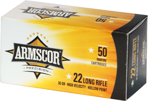Armscor .22 Long Rifle 50015PH, 50015PH Precision Competition, High Velocity High Velocity Hollow Point, Hollow Point HP 36 Grain
