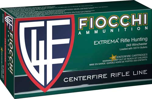 Fiocchi .243 Winchester 243HSB Hyperformance Super Shock Tip SST 95 Grain
