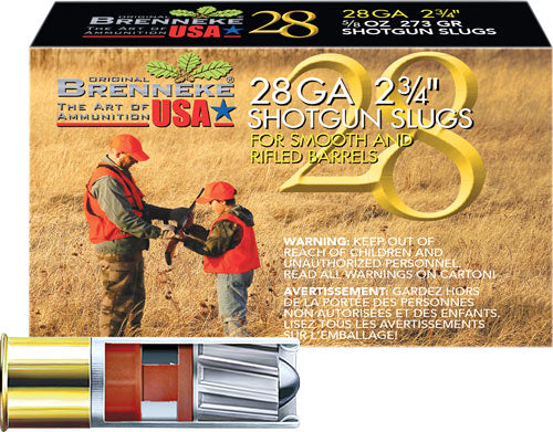 Brenneke 28 Gauge SL-282BR Brenneke 28 Hunting 2.75" 5/8oz Slug