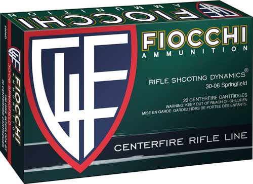 Fiocchi .30-06 Springfield 3006C Field Dynamics Pointed Soft Point PSP 165 Grain