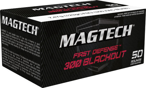 Magtech .300 AAC Blackout 300BLKB First Defense Tactical/Training Full Metal Jacket FMJ 123 Grain
