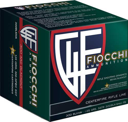 Fiocchi .300 AAC Blackout 300BLKHA Hyperformance Super Shock Tip SST 125 Grain