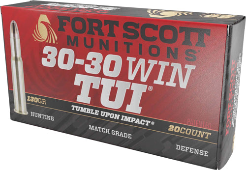Fort Scott Munitions .30-30 Winchester 3030130SCV Tumble Upon Impact (TUI) Solid Copper Spun CS 130 Grain