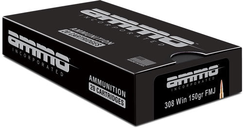 Ammo Inc .308 Win / 7.62x51mm 308150FMJA20 Signature Full Metal Jacket FMJ 150 Grain