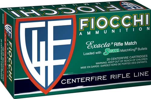Fiocchi .308 Win / 7.62x51mm 308MKB Hyperformance Sierra MatchKing Boat Tail Hollow Point BTHP 168 Grain