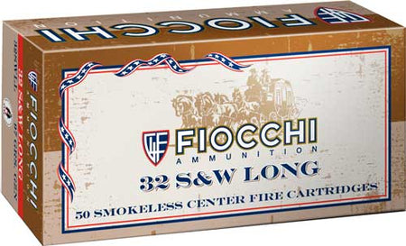 Fiocchi .32 S&W Long 32SWLL Cowboy Action Lead Flat Point 97 Grain