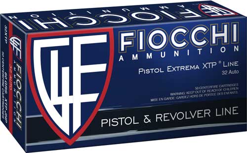 Fiocchi .32 ACP 32XTP Hyperformance Hornady XTP Hollow Point HP 60 Grain